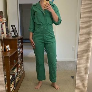 Seafoam Green Long Sleeve Big Bud Press Jumpsuit